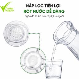 Bình Đựng Nước Thủy Tinh Cao Cấp 1000ml GD306 - Bình Thủy Tinh Trong Suốt Đựng Nước, Trà Tiện Lợi 4