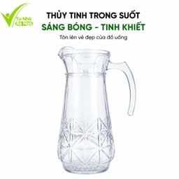 Bình Đựng Nước Thủy Tinh Cao Cấp 1000ml GD306 - Bình Thủy Tinh Trong Suốt Đựng Nước, Trà Tiện Lợi 5