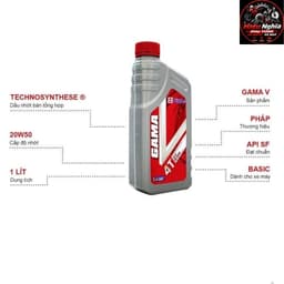 [HN] DẦU NHỚT 4T GAMA 20W-50 800ml CHO XE CÔN TAY, XE SỐ-HÀNG CHÍNH HÃNG. 3
