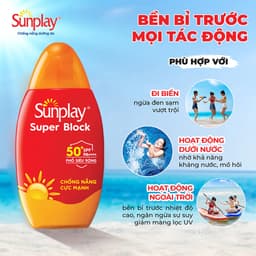 Sữa Chống Nắng Sunplay Super Block SPF50+ PA++++ Chống Nước, Bảo Vệ Da Khi Hoạt Động Ngoài Trời Skin House 3