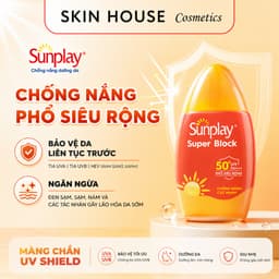 Sữa Chống Nắng Sunplay Super Block SPF50+ PA++++ Chống Nước, Bảo Vệ Da Khi Hoạt Động Ngoài Trời Skin House 1