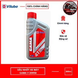 [HN] DẦU NHỚT 4T GAMA 20W-50 800ml CHO XE CÔN TAY, XE SỐ-HÀNG CHÍNH HÃNG. 6