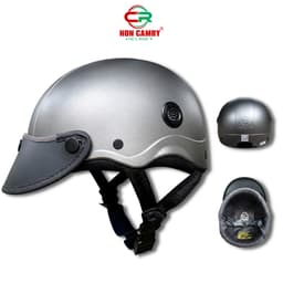 Nón Bảo Hiểm Lưỡi Trai CAMRY HELMETS Trơn & Vân Carbon Cao Cấp, Freesize Nam Nữ, Bảo Hành 12 Tháng 5