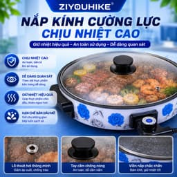 Bếp nướng điện không khói mặt phủ đá hoa cương chống dính đa năng xào nấu công suất lớn bảo hành 12T vỏ xấu ạ 3