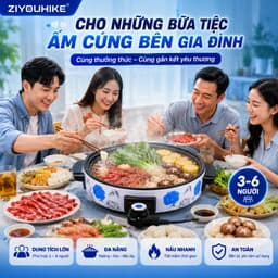 Bếp nướng điện không khói mặt phủ đá hoa cương chống dính đa năng xào nấu công suất lớn bảo hành 12T vỏ xấu ạ 8