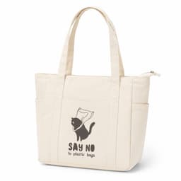 Túi Vải Canvas Túi ToTe 4 Ngăn Kiểu Dáng Cute Đi Chơi, Mua Sắm Kích thước 40cm x 30cm Loại Có Khóa kéo, Chất Coton Dầy 6