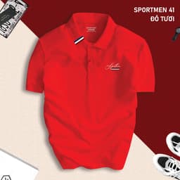 Áo polo nam SPORTMEN 41 BASIC CVC vải cá sấu sang trọng, lịch lãm, thoáng mát - POLOUTFIT 4