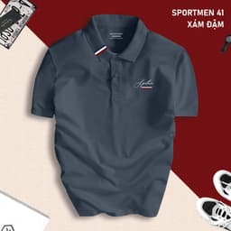 Áo polo nam SPORTMEN 41 BASIC CVC vải cá sấu sang trọng, lịch lãm, thoáng mát - POLOUTFIT 5