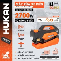 Máy Rửa Xe Cao Áp HUKAN G1-RX1801MN, G1-R4, G2-RX3000, G2-R6LUX, G2-R7LUX, G2-R8LUX, G2-R9LUX - Động Cơ Đồng 5