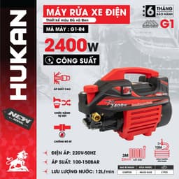 Máy Rửa Xe Cao Áp HUKAN G1-RX1801MN, G1-R4, G2-RX3000, G2-R6LUX, G2-R7LUX, G2-R8LUX, G2-R9LUX - Động Cơ Đồng 3