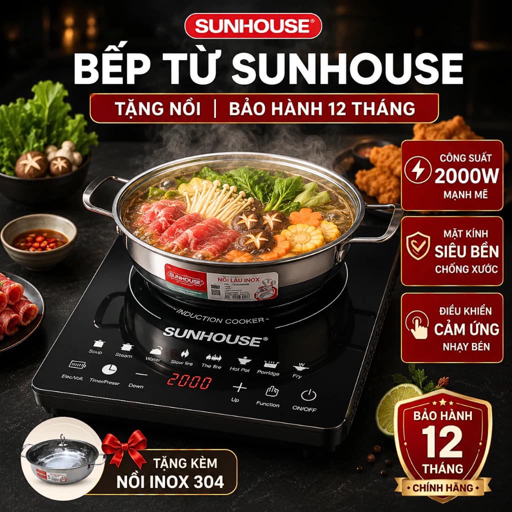 [Giá Sỉ] Bếp Từ Đơn Cao Cấp An Toàn Tiết Kiệm Điện Cho Mọi Gia Đình