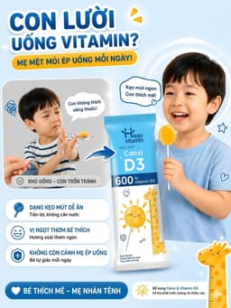 Kẹo mút Canxi và D3 cho bé. Giúp Xương Răng Chắc Khỏe, Tăng Đề Kháng,Miễn Dịch Happy Vitamin Hộp 25 que 4