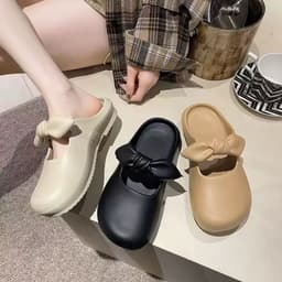 [ DEAL MỞ BÁN ] Giày Sục Nữ EVA Đúc Nguyên Khối ,Dép Sục Nữ Gắn Nơ Xinh Thời Trang 4