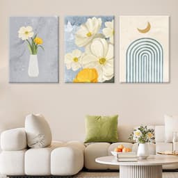 3 bộ sưu tập hoa hiện đại Tranh trang trí cho phòng khách Phòng ăn Phòng ngủ Tranh Canvas Treo tường 2