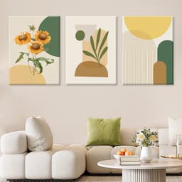 3 bộ sưu tập hoa hiện đại Tranh trang trí cho phòng khách Phòng ăn Phòng ngủ Tranh Canvas Treo tường 9