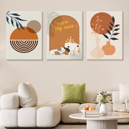 3 bộ sưu tập hoa hiện đại Tranh trang trí cho phòng khách Phòng ăn Phòng ngủ Tranh Canvas Treo tường 6