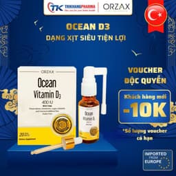 Xịt Vitamin D3 Ocean Orzax Lọ 20ml hỗ trợ phát triển chiều cao tăng sức đề kháng cho bé nhập khẩu chính hãng Châu Âu 1