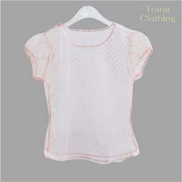 Áo Lưới Chấm Bi Tay Bồng TRANG CLOTHINGG Kiểu Xuyên Thấu Gợi Cảm 3