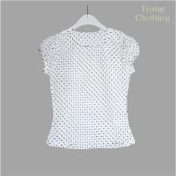 Áo Lưới Chấm Bi Tay Bồng TRANG CLOTHINGG Kiểu Xuyên Thấu Gợi Cảm 6