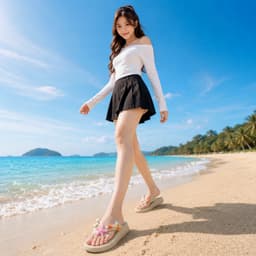 [DT03][Tặng Bộ Charm Sao] Dép Tông Kẹp Nữ Xỏ Ngón AVIWIN Chống Trơn Trượt Đi Chơi Du Lịch 9