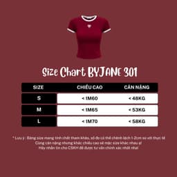 Áo Thun Nữ Viền Màu Ôm Dáng Tay Ngắn Hàn Quốc Co Giãn In Hình Tim BYJANE - 301 3