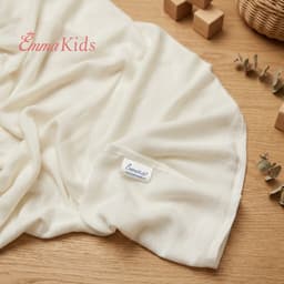 Hộp Khăn Tắm Sợi Tre Lưới Cao Cấp Emmakids, Dệt Từ Bông Tre Mềm Mại, Thấm Hút Si100x100cm 3