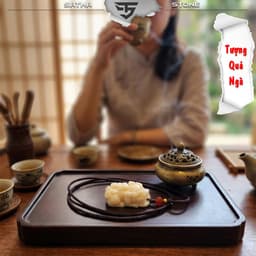Dây chuyền tỳ hưu chất liệu quả ngà QNV2621 - Vòng đeo cổ, đeo tay, deco, vật phẩm phong thủy 1