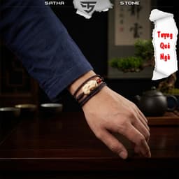Dây chuyền tỳ hưu chất liệu quả ngà QNV2621 - Vòng đeo cổ, đeo tay, deco, vật phẩm phong thủy 3