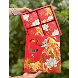 BÁN LẺ HỘP ĐỰNG BÁNH TRUNG THU CÁ CHÉP ĐOÀN VIÊN 4 BÁNH – HỘP (KHÔNG KÈM BÁNH) 3