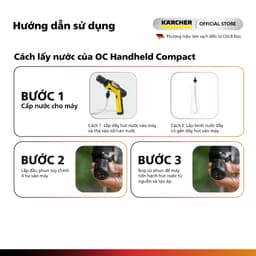[MỚI 2026] Máy xịt rửa cầm tay gấp gọn Karcher OC Handheld - Động cơ không chổi than - Pin Lithium-ion cao cấp 5