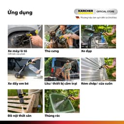 [MỚI 2026] Máy xịt rửa cầm tay gấp gọn Karcher OC Handheld - Động cơ không chổi than - Pin Lithium-ion cao cấp 9