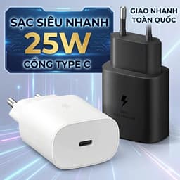 [Full Box] Củ Sạc Nhanh 25W Type C To C, Sạc An Toàn Không Nóng Máy Nhỏ Gọn Tiện Lợi 1