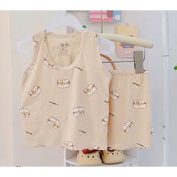 Combo 3 bộ ba lỗ petit mềm mát cho bé từ sơ sinh 4-12kg 6