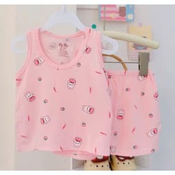 Combo 3 bộ ba lỗ petit mềm mát cho bé từ sơ sinh 4-12kg 5