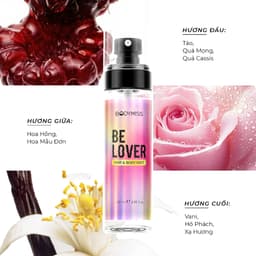 [MUA 1 TẶNG 1] Body Mist Unisex Cho Nam Nữ Đi Học Đi Làm, Bodymist Chính Hãng Lưu Hương 6H BODYMISS 4