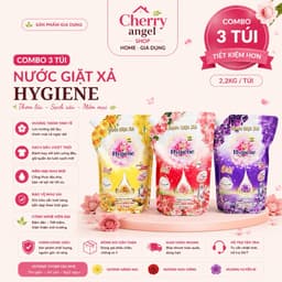 Combo 3 túi Nước Giặt Xả BB Hygiene thơm và lưu hương lâu 1 túi 2.2kg 1