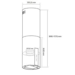 Máy Hút Mùi Độc Lập CZ-H601DI | HÀNG CHÍNH HÃNG 3
