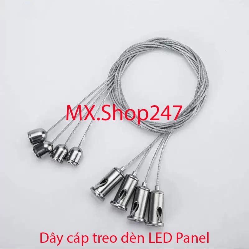 Dây cáp treo đèn LED Panel, Dây treo đèn thả 600x600