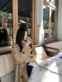 Áo Khoác Trench Coat Nữ Dáng Dài, Áo Măng Tô Kaki Có Đai Eo Sang Chảnh Chali AZ809 10