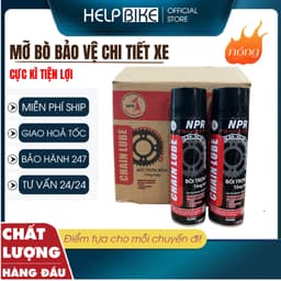 Xịt Dưỡng Sên NPR Japan 500ml – Bôi Trơn Xích Xe Máy, Xe Đạp, Chống Gỉ, Giảm Ồn, Siêu Bám Dính BR-05 1