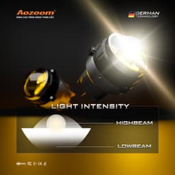 Bi Gầm LED Aozoom Wasp Fog Light 3.0 inch - Chip TIR Super LED, nhiệt màu 3000K/4500K chống nước IP68 3