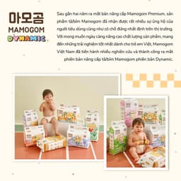 [COMBO 4] Tã bỉm Mamogom Dynamic Đủ Size mềm mại thấm hút tốt cho bé 7