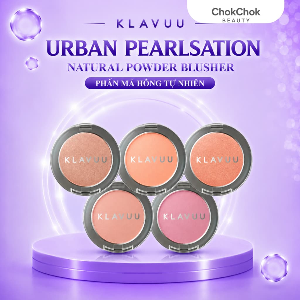 Phấn Má Hồng KLAVUU Urban Pearlsation Natural Powder Blusher 5.5g