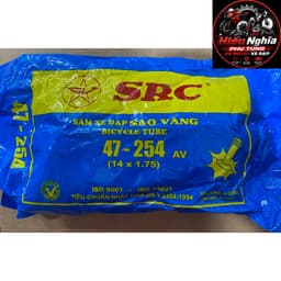 Săm Xe Đạp Sao Vàng SRC 14 x 1.75 Siêu Bền chính hãng. 1