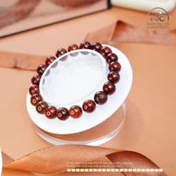 Ngọc Đan Tâm - Vòng Tay Thạch Anh Tóc Nâu 9mm 5A - Mệnh Thổ - Mệnh Kim 3