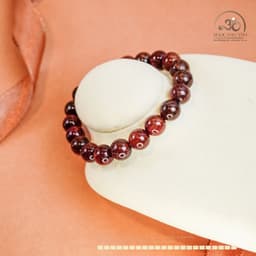 Ngọc Đan Tâm - Vòng Tay Thạch Anh Tóc Nâu 9mm 5A - Mệnh Thổ - Mệnh Kim 4