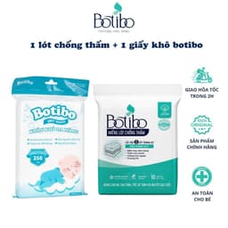 Combo Chăm Sóc Bé Botibo Kids - Tấm Lót Chống Thấm & Khăn Khô Đa Năng 1