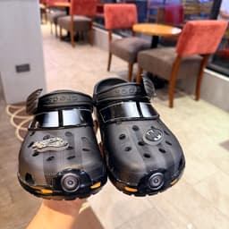[Tặng hộp Bv] Box bv, Dép sục đen có cánh có bánh xe size M4-M10 8