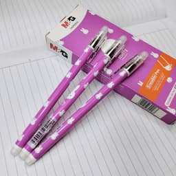 Combo 3/6/12 Bút Viết Tây Xóa Được Mực Tím Học Sinh Nét Mảnh FKP65830 Chính Hãng M&G - Có Ruột Thay 3
