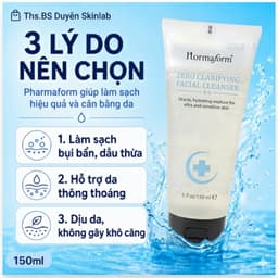 Sữa Rửa Mặt Pharmaform Sebo Cho Da Dầu Mụn, Da Hỗn Hợp Làm Sạch Bã Nhờn Giảm Bít Tắc 150ml 3